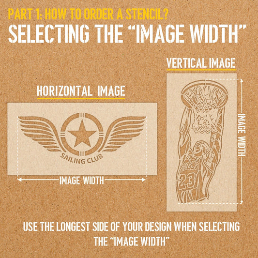 Personalised Custom Logo/Image/Design Reusable Mylar Stencils - A6 A5 A4 A3 A2