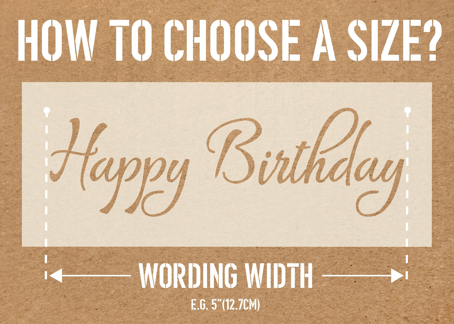 Custom Text Stencil | Personalised Word or Name Stencil | Reusable Mylar Painting Stencil