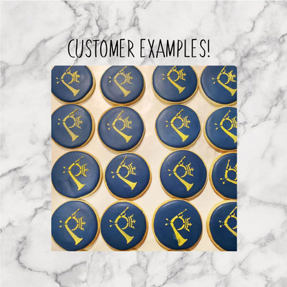 Personalised Custom Cookie Stencils, Custom Biscuit Stencil, Stencil Genie Compatible, Reusable Decorating Food Safe Baking Mylar Stencils