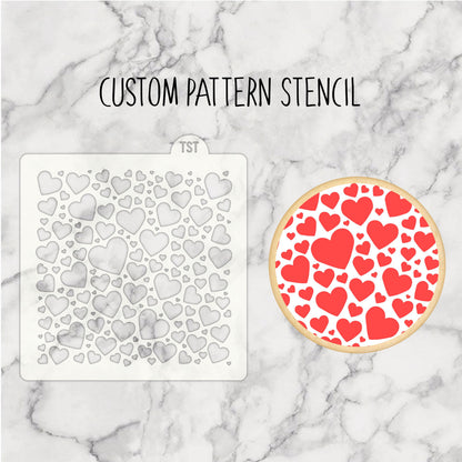 Personalised Custom Cookie Stencils, Custom Biscuit Stencil, Stencil Genie Compatible, Reusable Decorating Food Safe Baking Mylar Stencils