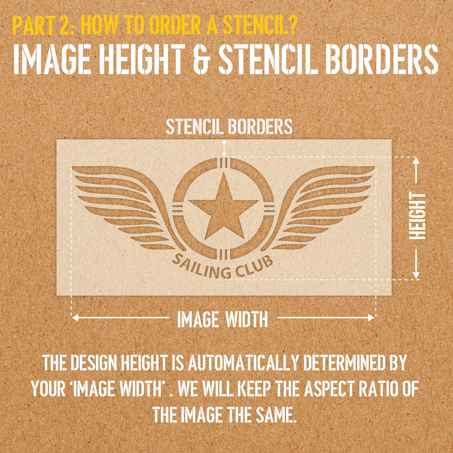 Custom Stencil from Image or Logo - Personalised Reusable Mylar Painting Stencil