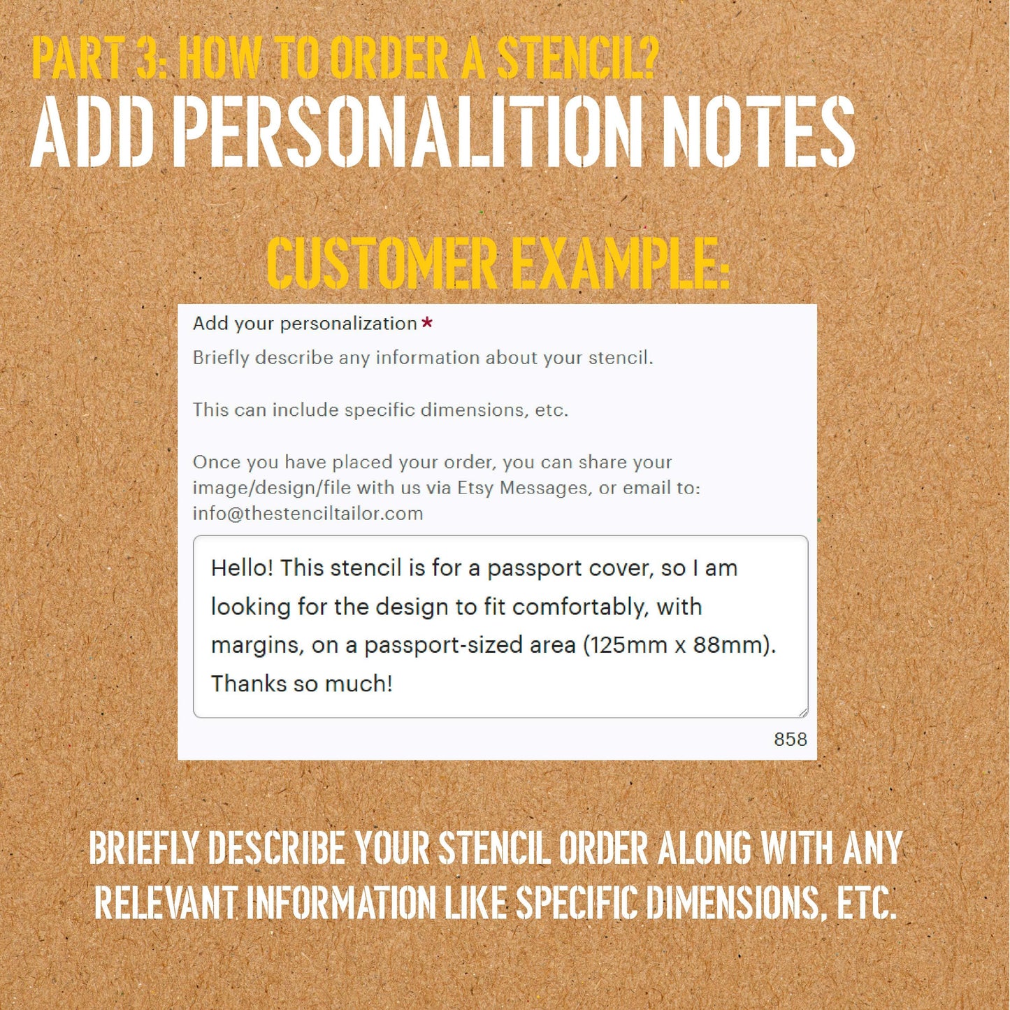 Custom Stencil from Image or Logo - Personalised Reusable Mylar Painting Stencil